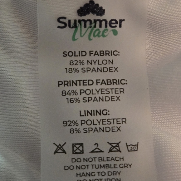 Summer Mae One Piece Swimsuit Blue & White Floral Women size XL - Picture 9 of 9